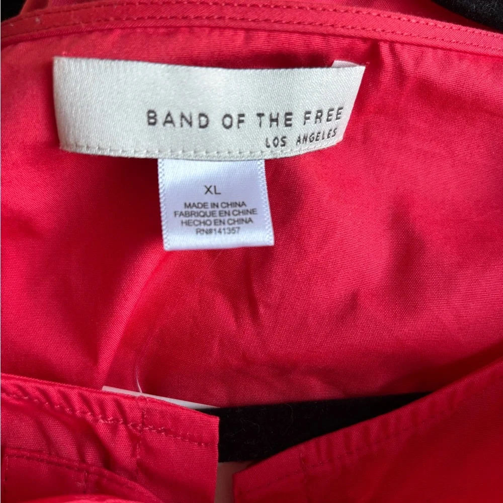 BAND OF THE FREE Red Bow Front Cotton Dress